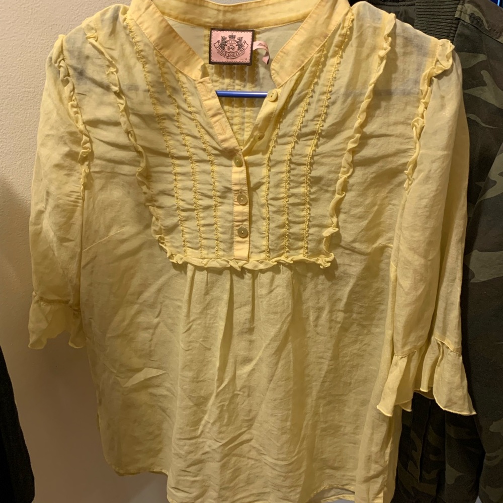 Yellow Juicy Couture Blouse